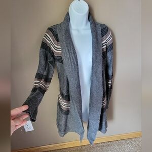 Striped Cardigan Comfy Cozy Women's Sweater Size XS